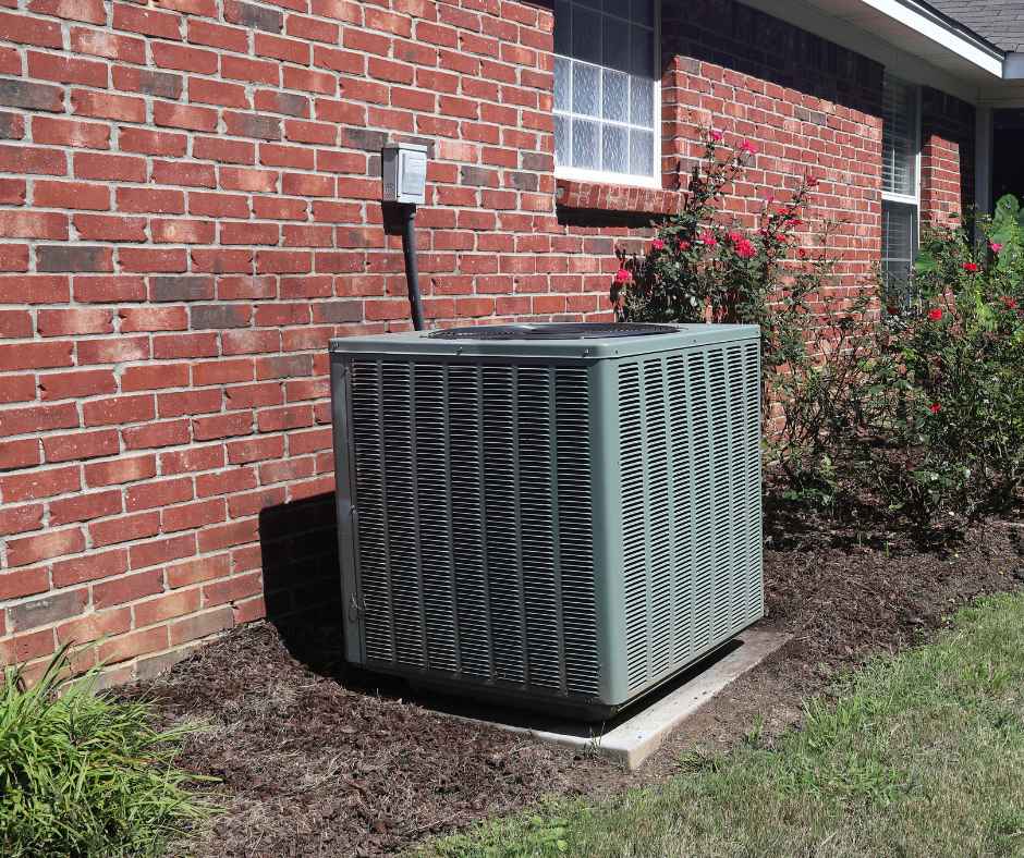 High-efficiency HVAC unit outside a home